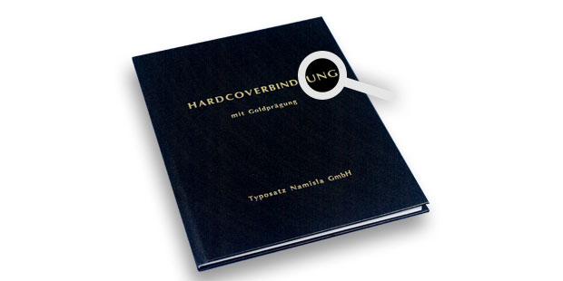 hardcover mit titelprägung, digitaldruck, münchen
