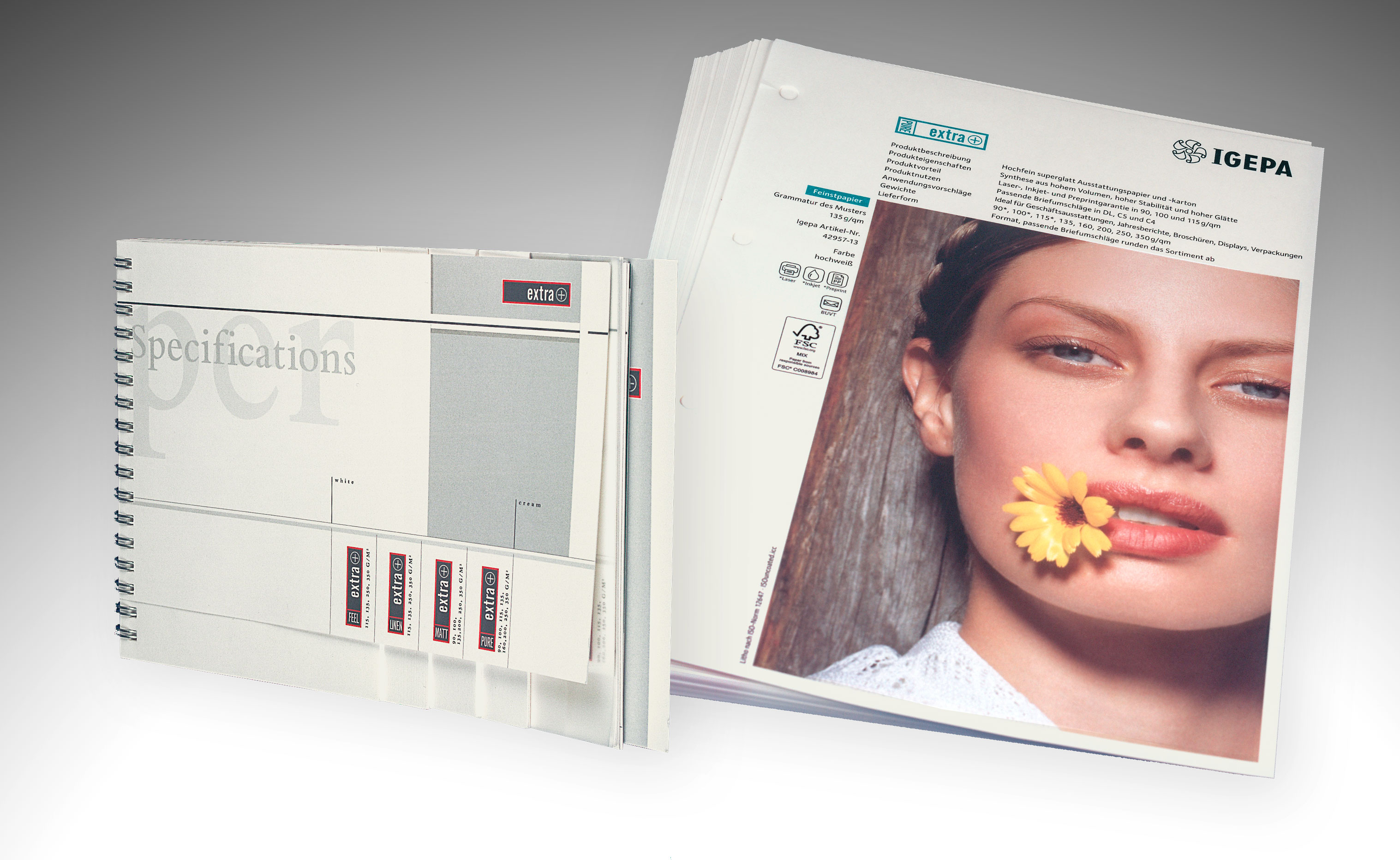 papier, namisla, druck, extra pure plus