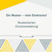 papiermuster druckveredelung cellophanierung